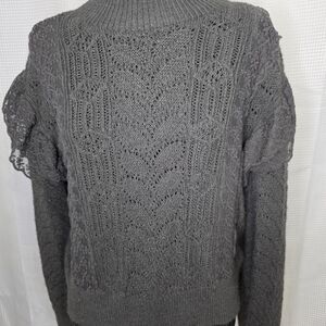 Zara Charcoal Turtleneck Sweater